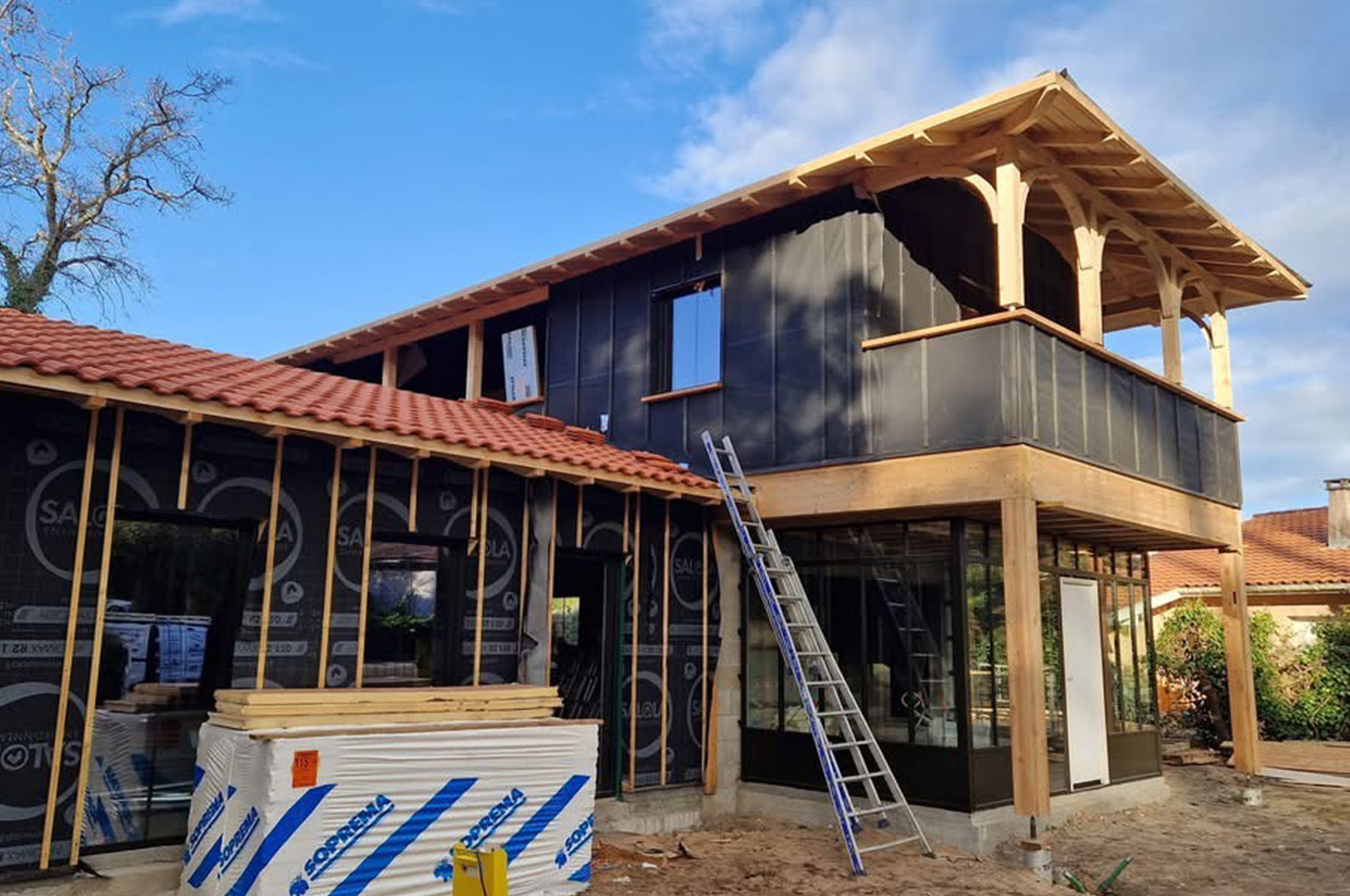 charpentier Capbreton, charpentier Dax, charpentier traditionnelle Capbreton, charpentier traditionnelle Dax, isolation par extérieur Capbreton, isolation par extérieur Dax, maison ossature bois Capbreton, maison ossature bois Dax, surélévation maison Capbreton, surélévation maison Dax